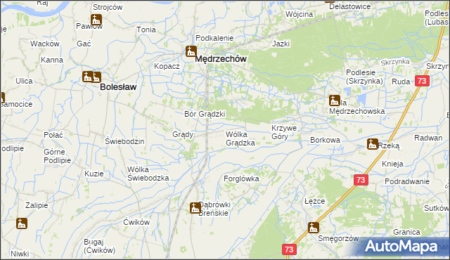 mapa Wólka Grądzka, Wólka Grądzka na mapie Targeo