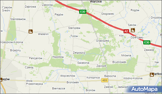 mapa Wólki, Wólki na mapie Targeo