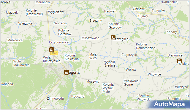 mapa Wysoki Duże, Wysoki Duże na mapie Targeo