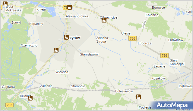 mapa Zarębice, Zarębice na mapie Targeo