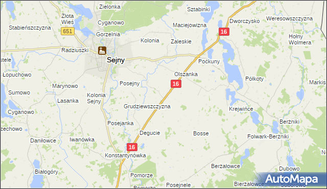 mapa Zaruby, Zaruby na mapie Targeo