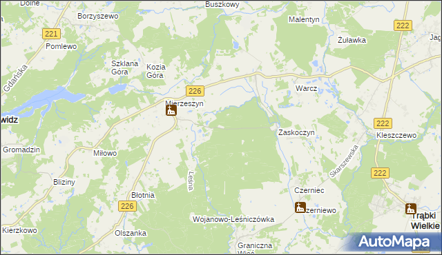 mapa Zaskoczyn Osada, Zaskoczyn Osada na mapie Targeo