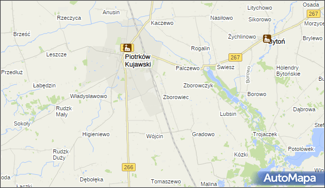 mapa Zborowiec, Zborowiec na mapie Targeo