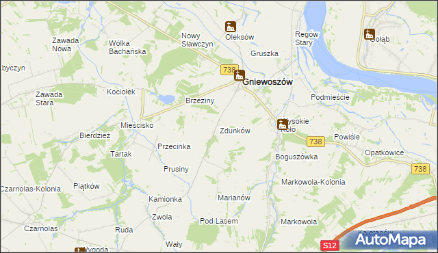 mapa Zdunków, Zdunków na mapie Targeo