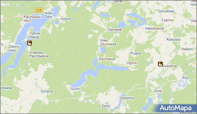 mapa Zdunowice, Zdunowice na mapie Targeo