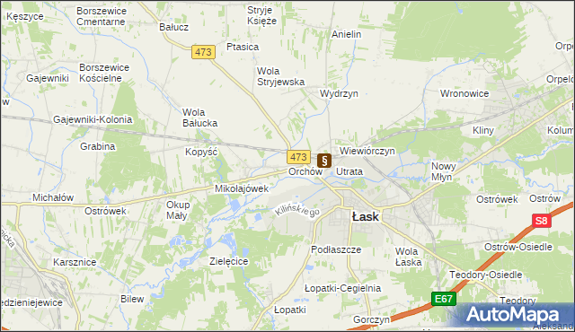 mapa Orchów, Orchów na mapie Targeo