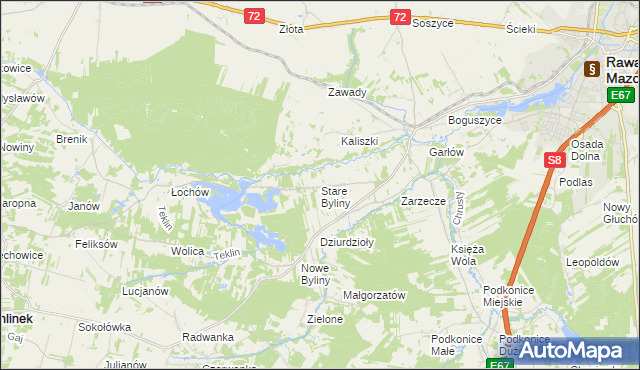 mapa Stare Byliny, Stare Byliny na mapie Targeo