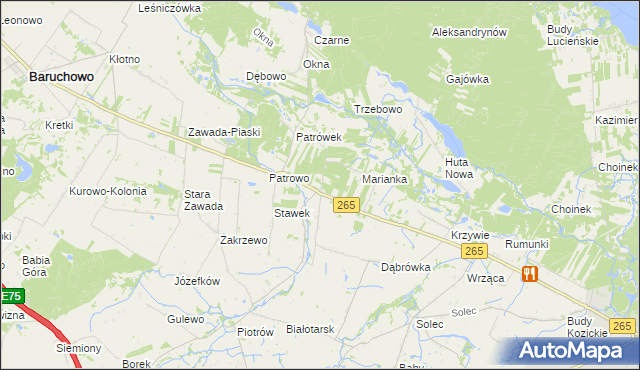 mapa Górki Pierwsze, Górki Pierwsze na mapie Targeo