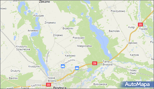 mapa Małgorzatka, Małgorzatka na mapie Targeo