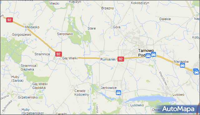 mapa Rumianek, Rumianek na mapie Targeo
