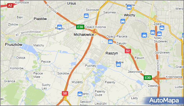 mapa Nowe Grocholice, Nowe Grocholice na mapie Targeo