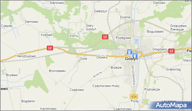 mapa Otówko, Otówko na mapie Targeo
