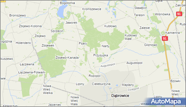 mapa Przysypka, Przysypka na mapie Targeo