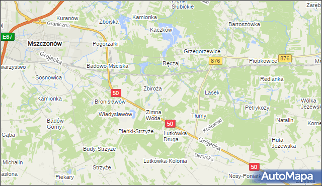 mapa Dwórzno gmina Mszczonów, Dwórzno gmina Mszczonów na mapie Targeo