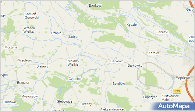 mapa Góreczki gmina Żmigród, Góreczki gmina Żmigród na mapie Targeo