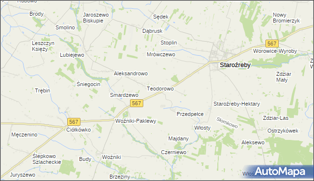 mapa Opatówiec, Opatówiec na mapie Targeo