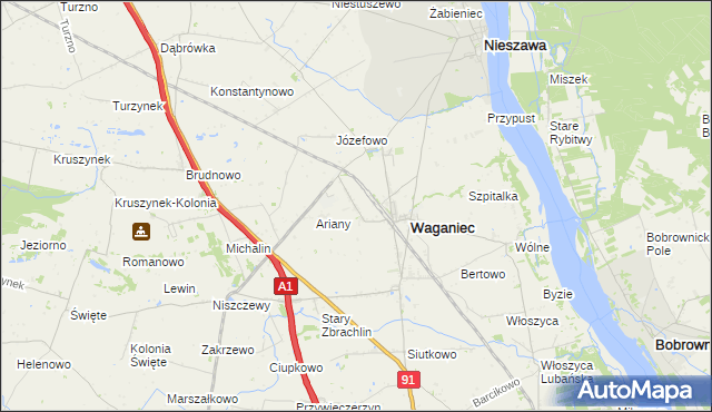 mapa Kaźmierzyn, Kaźmierzyn na mapie Targeo