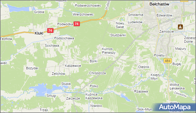 mapa Kurnos Drugi, Kurnos Drugi na mapie Targeo