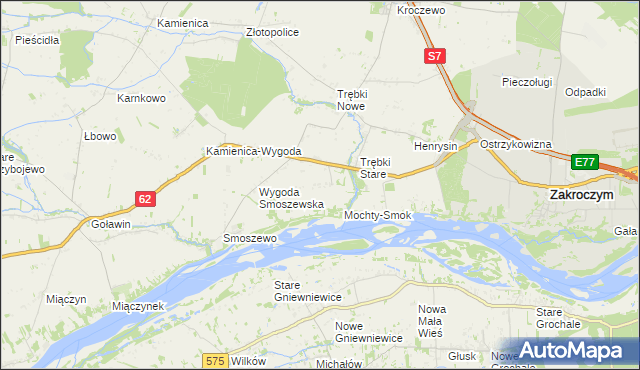 mapa Jaworowo-Trębki Stare, Jaworowo-Trębki Stare na mapie Targeo