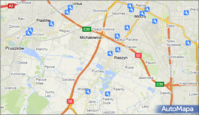 mapa Nowe Grocholice, Nowe Grocholice na mapie Targeo