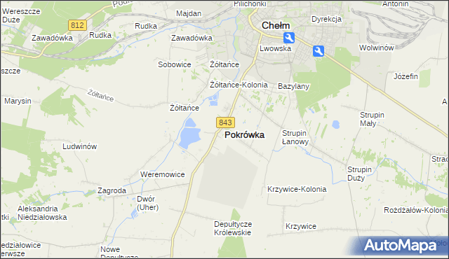 mapa Pokrówka, Pokrówka na mapie Targeo