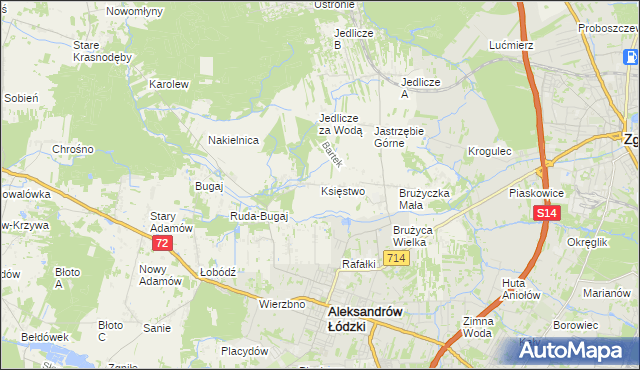 mapa Księstwo, Księstwo na mapie Targeo