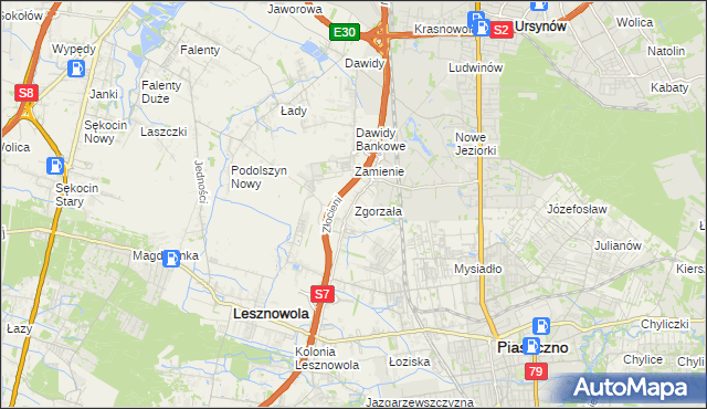 mapa Zgorzała, Zgorzała na mapie Targeo