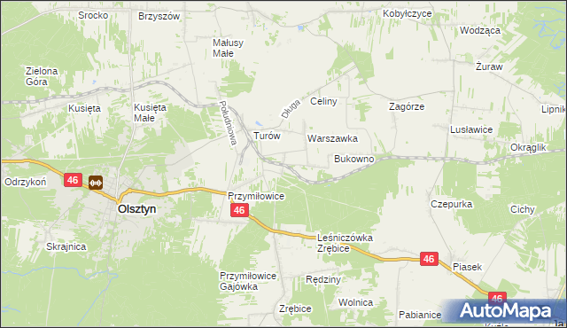 mapa Przymiłowice-Podgrabie, Przymiłowice-Podgrabie na mapie Targeo