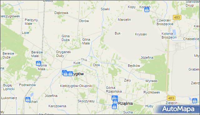 mapa Brutus, Brutus na mapie Targeo