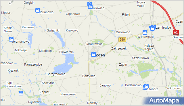 mapa Choceń, Choceń na mapie Targeo