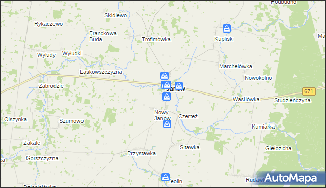 mapa Chorążycha, Chorążycha na mapie Targeo