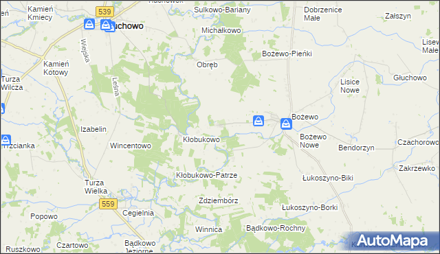 mapa Cieślin gmina Mochowo, Cieślin gmina Mochowo na mapie Targeo