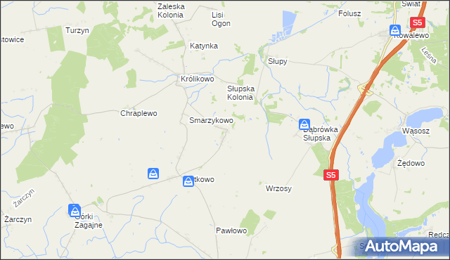 mapa Ciężkowo, Ciężkowo na mapie Targeo