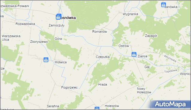 mapa Czeputka, Czeputka na mapie Targeo