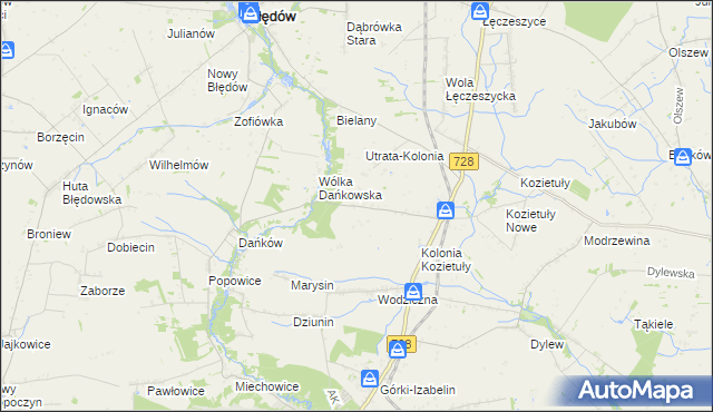 mapa Dalboszek, Dalboszek na mapie Targeo