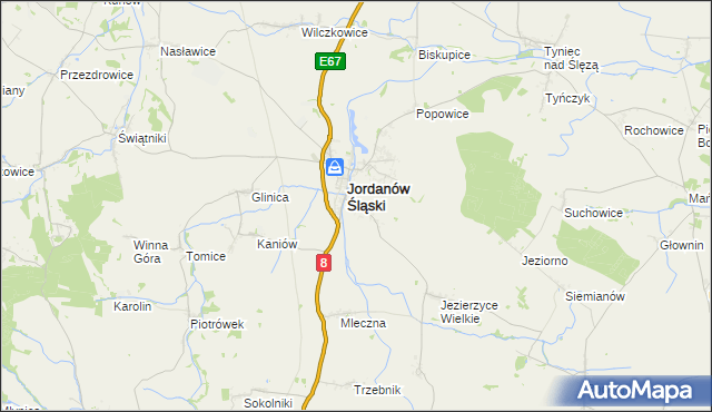 mapa Dankowice gmina Jordanów Śląski, Dankowice gmina Jordanów Śląski na mapie Targeo