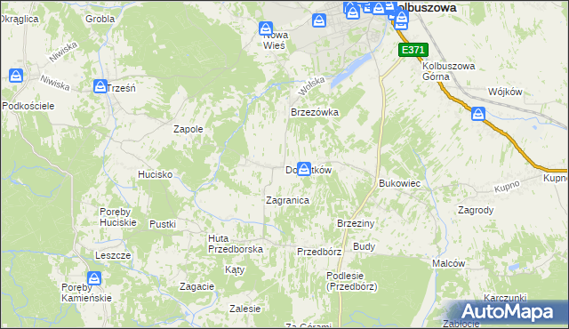 mapa Domatków, Domatków na mapie Targeo