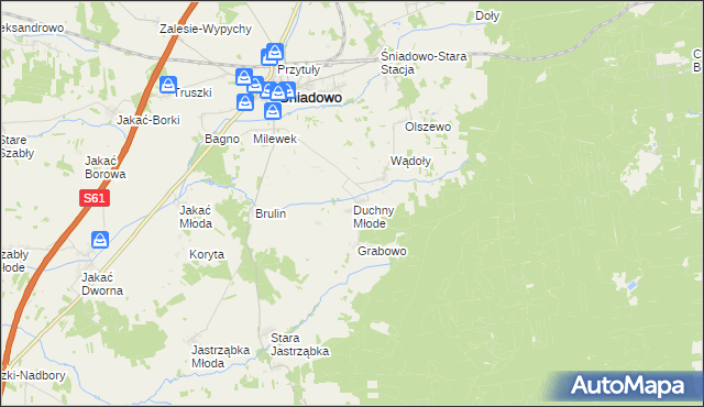 mapa Duchny Młode, Duchny Młode na mapie Targeo