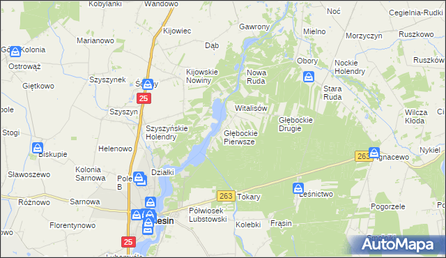 mapa Głębockie Pierwsze, Głębockie Pierwsze na mapie Targeo