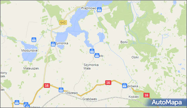 mapa Górkło, Górkło na mapie Targeo