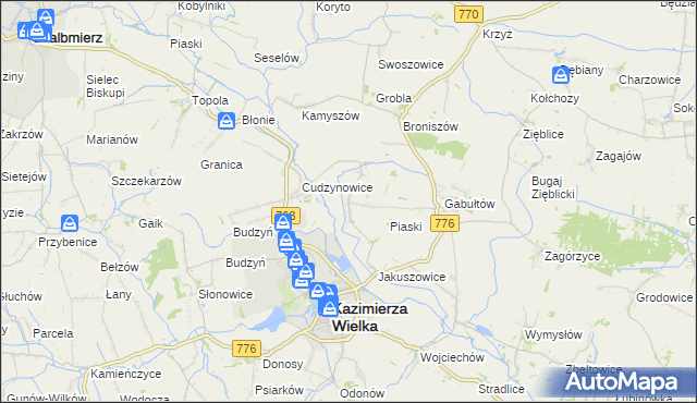 mapa Hołdowiec, Hołdowiec na mapie Targeo