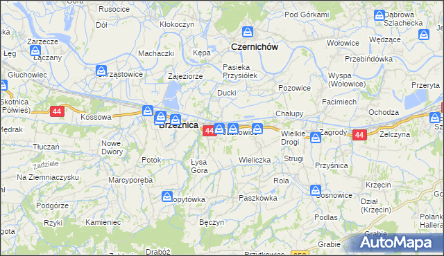 mapa Jaśkowice gmina Skawina, Jaśkowice gmina Skawina na mapie Targeo