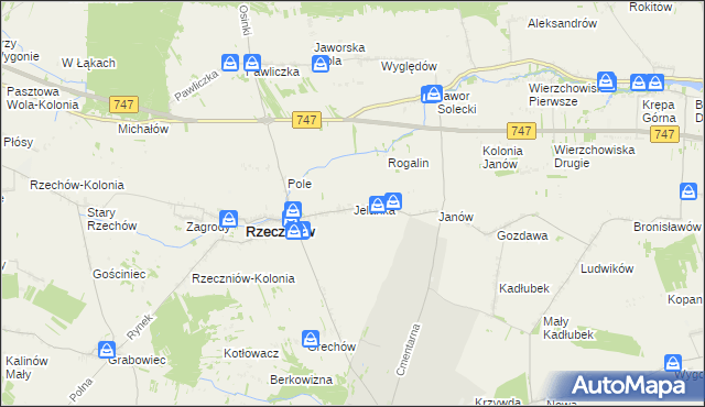 mapa Jelanka, Jelanka na mapie Targeo