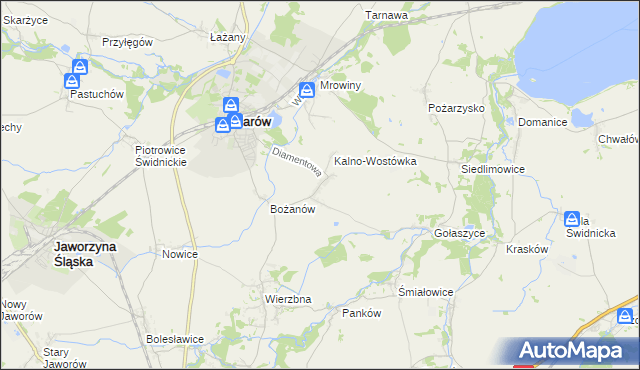 mapa Kalno, Kalno na mapie Targeo