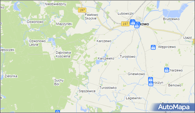 mapa Karczewko, Karczewko na mapie Targeo