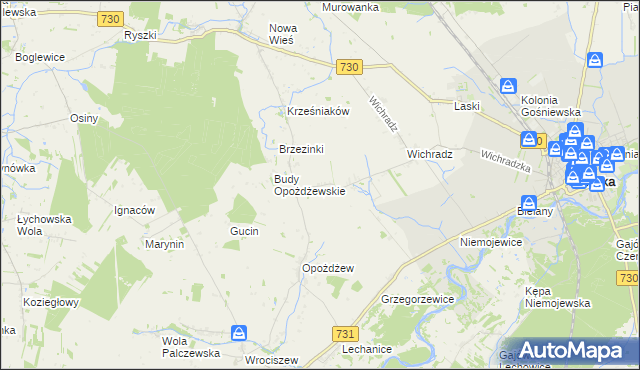 mapa Kazimierków, Kazimierków na mapie Targeo