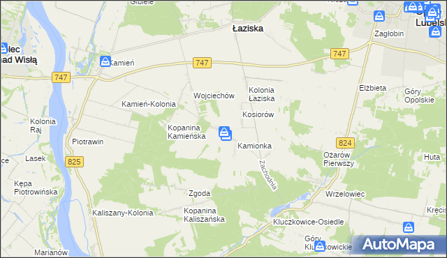 mapa Kępa Piotrawińska, Kępa Piotrawińska na mapie Targeo