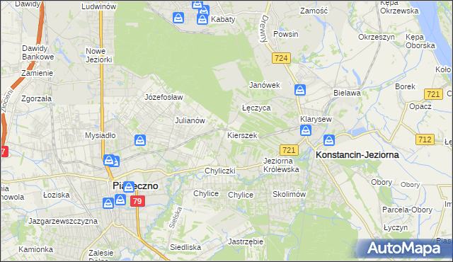 mapa Kierszek, Kierszek na mapie Targeo