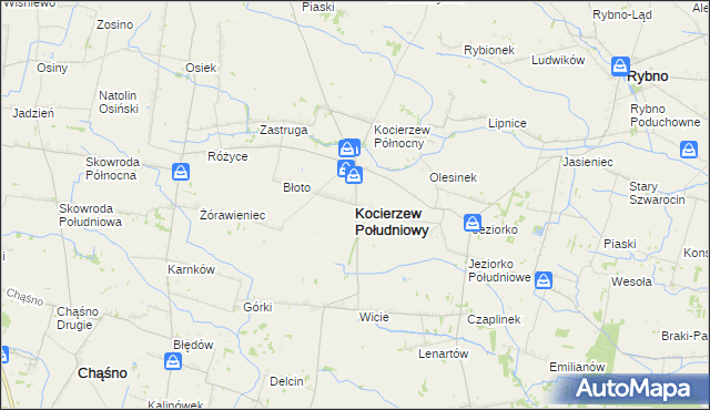 mapa Kocierzew Południowy, Kocierzew Południowy na mapie Targeo
