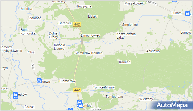 mapa Kolonia Janowska, Kolonia Janowska na mapie Targeo